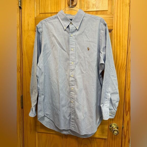 Polo by Ralph Lauren Blue Casual Button Down Shirt size 16 32/33 - Picture 1 of 9